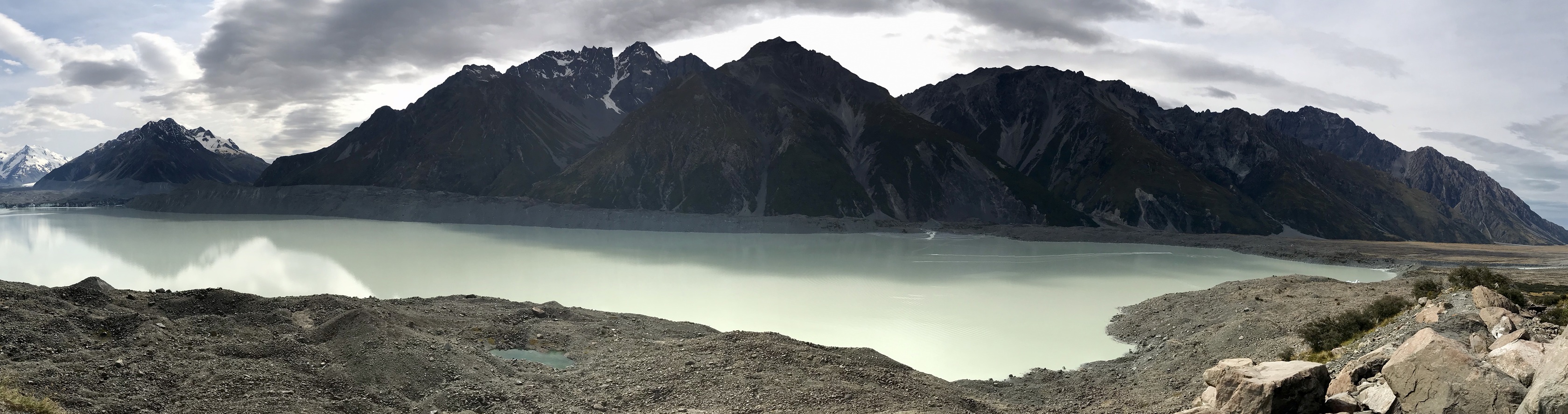 Tasman Glacier and Pukaki lake