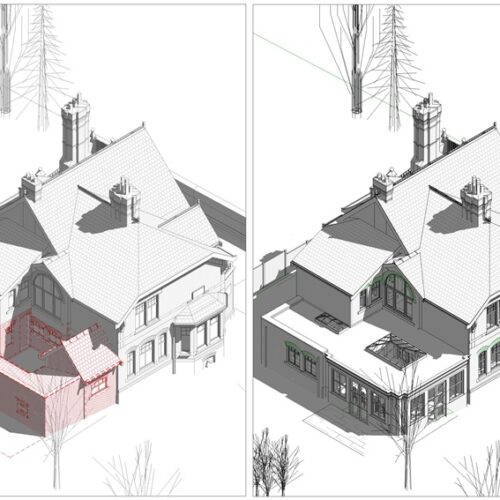 2411 Before and After Yard and Orangery